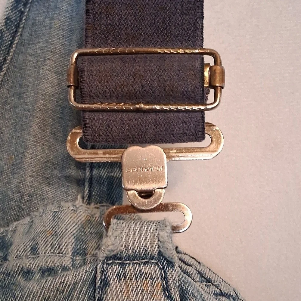 Carhartt Vintage Carpenter Blue Denim Overalls Size 48/34